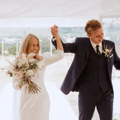 Happy Couple at Wedding