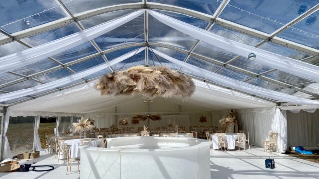 12m clear Wedding marquee
