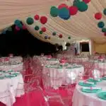 Birthday party marquee