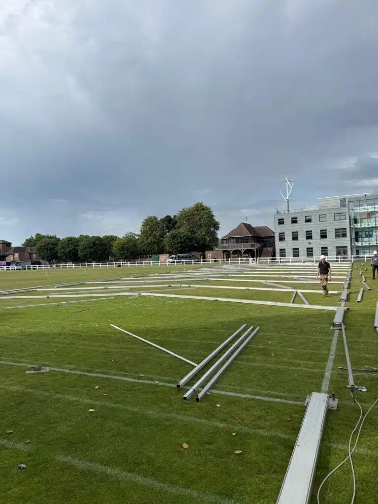 Large marquee installation